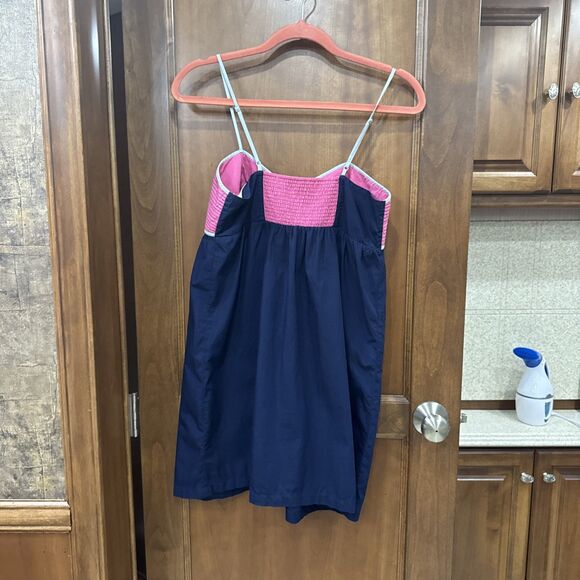 Lilka Anthropologie Size Small Blue Colorblock JUNIO Sundress Spaghetti Straps - Picture 2 of 6